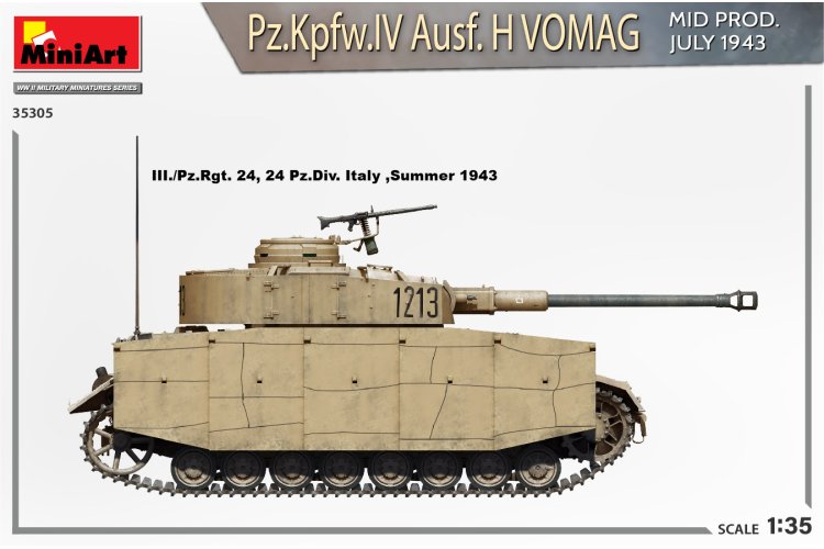 1:35 MiniArt 35305 Pz.Kpfw.IV Ausf. H Vomag - Mid Prod. July 1943 Interior Kit - Min35305 4 - MIN35305