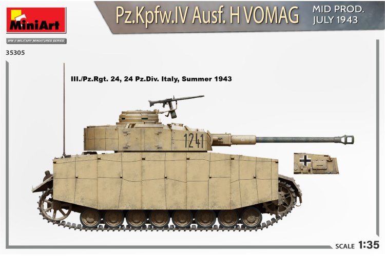 1:35 MiniArt 35305 Pz.Kpfw.IV Ausf. H Vomag - Mid Prod. July 1943 Interior Kit - Min35305 5 - MIN35305