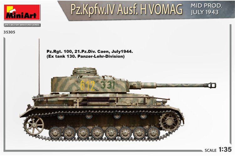 1:35 MiniArt 35305 Pz.Kpfw.IV Ausf. H Vomag - Mid Prod. July 1943 Interior Kit - Min35305 7 - MIN35305