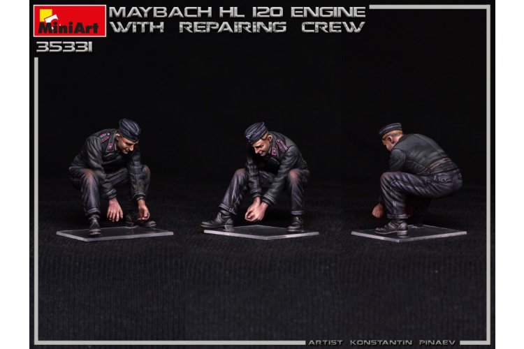 1:35 MiniArt 35331 Maybach 120 Engine for Panzer III/IV Family w/Repair Crew - Min35331 5 - MIN35331