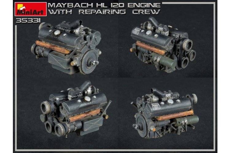 1:35 MiniArt 35331 Maybach 120 Engine for Panzer III/IV Family w/Repair Crew - Min35331 6 - MIN35331