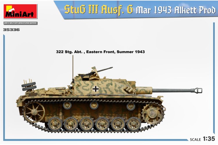 1:35 MiniArt 35336 StuG III Ausf. G March 1943 Alkett Prod - Min35336 side views2 1 04 - MIN35336