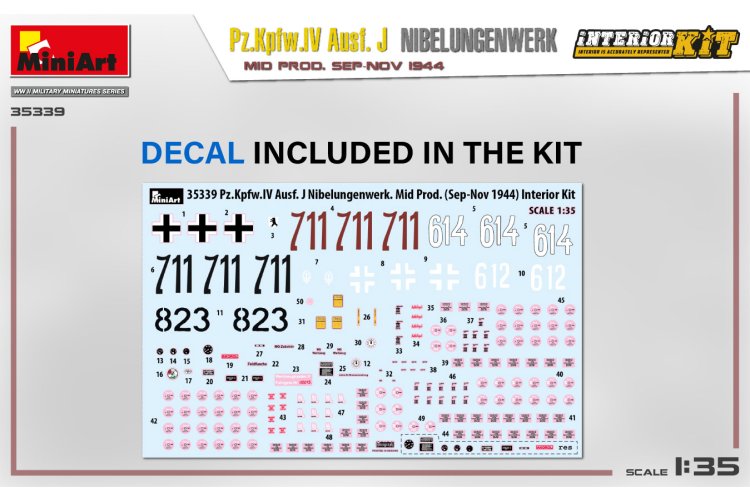 1:35 Miniart 35339 Pz.Kpfw.IV Ausf. J Nibelungenwerk. Mid. With Interior - Min35339 2 - MIN35339