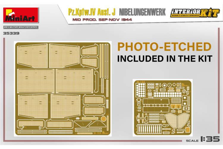 1:35 Miniart 35339 Pz.Kpfw.IV Ausf. J Nibelungenwerk. Mid. With Interior - Min35339 3 - MIN35339