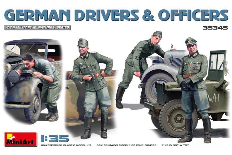 1:35 MiniArt 35345 German Drivers & Officers - Min35345 1 1 - MIN35345