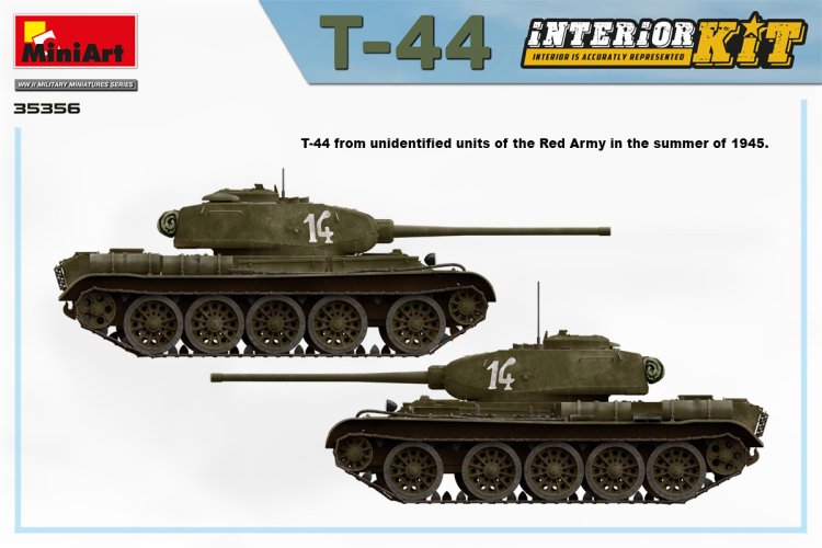 1:35 MiniArt 35356 T-44 Tank with Interior Kit - Min35356 4 - MIN35356