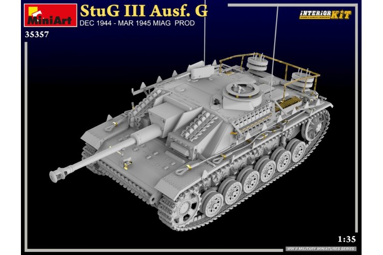 1:35 MiniArt 35357 StuG III Ausf. G Dec 1944 - Mar 1945 MIAG Prod - Interior Kit - Min35357web 002 - MIN35357