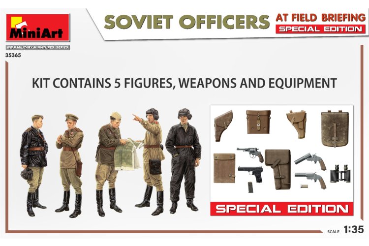 1:35 MiniArt 35365 Soviet Officers at Field Briefing - Special Edition - Min35365 2 - MIN35365