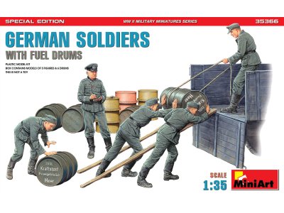 1:35 MiniArt 35366 German Soldiers with Fuel Drums - Special Edition - Min35366 art - MIN35366
