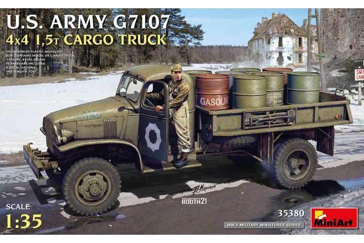 1:35 MiniArt 35380 U.S. Army G7107 4X4 1,5t Cargo Truck - Min35380 1 - MIN35380
