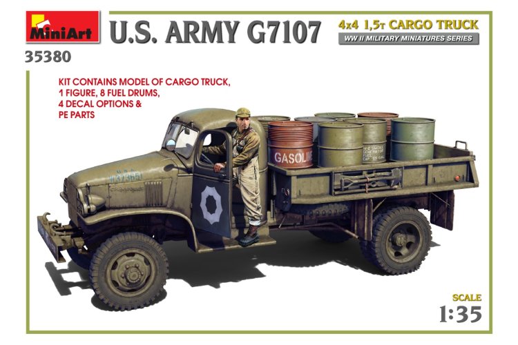 1:35 MiniArt 35380 U.S. Army G7107 4X4 1,5t Cargo Truck - Min35380 3 - MIN35380