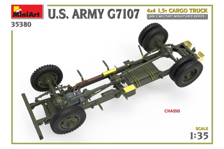 1:35 MiniArt 35380 U.S. Army G7107 4X4 1,5t Cargo Truck - Min35380 4 - MIN35380