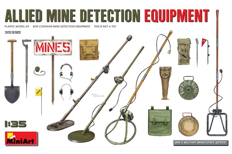 1:35 MiniArt 35390 Allied Mine Detection Equipment - Min35390 1 - MIN35390