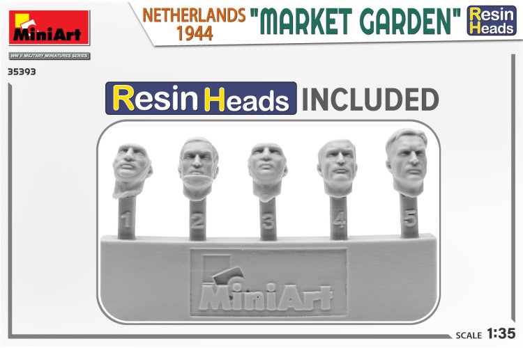1:35 MiniArt 35393 Market Garden - Netherlands 1944 - Figures with Resin Heads - Min35393 2 - MIN35393