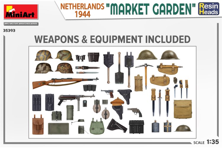 1:35 MiniArt 35393 Market Garden - Netherlands 1944 - Figures with Resin Heads - Min35393 3 - MIN35393