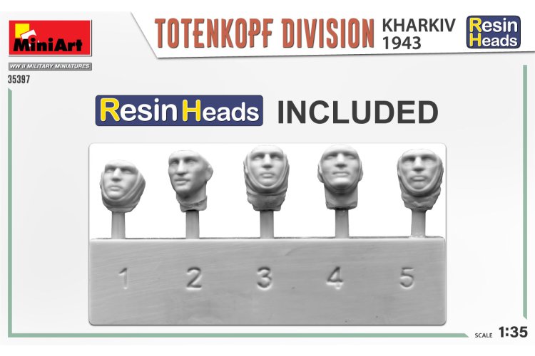 1:35 MiniArt 35397 Totenkopf Division Kharkov 1943 - Figures - Resin heads - Min35397 2 - MIN35397
