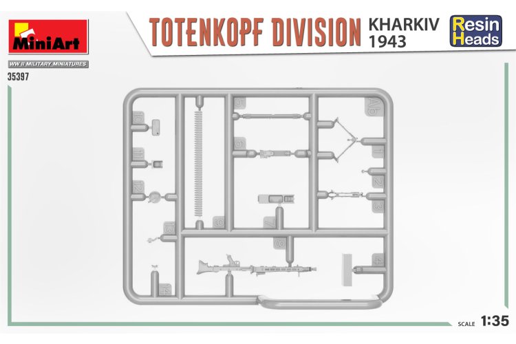 1:35 MiniArt 35397 Totenkopf Division Kharkov 1943 - Figures - Resin heads - Min35397 3 - MIN35397