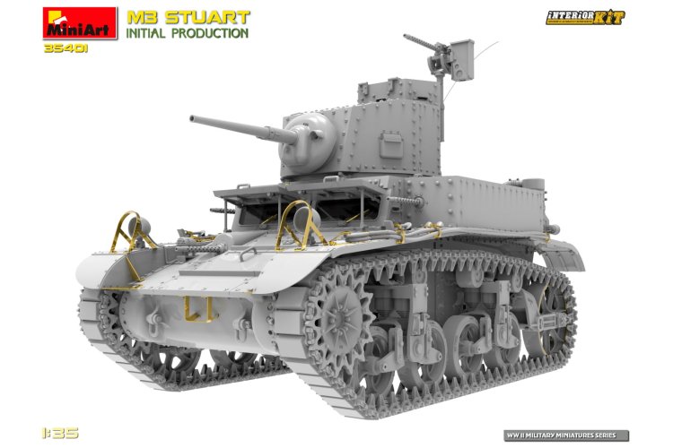 1:35 MiniArt 35401 M3 Stuart - Initial Production - with Interior Kit - Min35401 10 - MIN35401