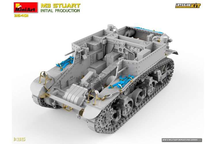 1:35 MiniArt 35401 M3 Stuart - Initial Production - with Interior Kit - Min35401 12 - MIN35401