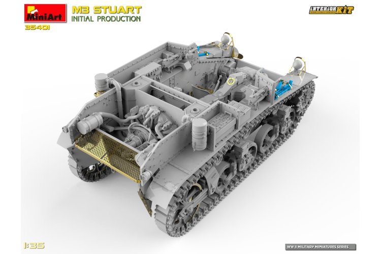 1:35 MiniArt 35401 M3 Stuart - Initial Production - with Interior Kit - Min35401 13 - MIN35401
