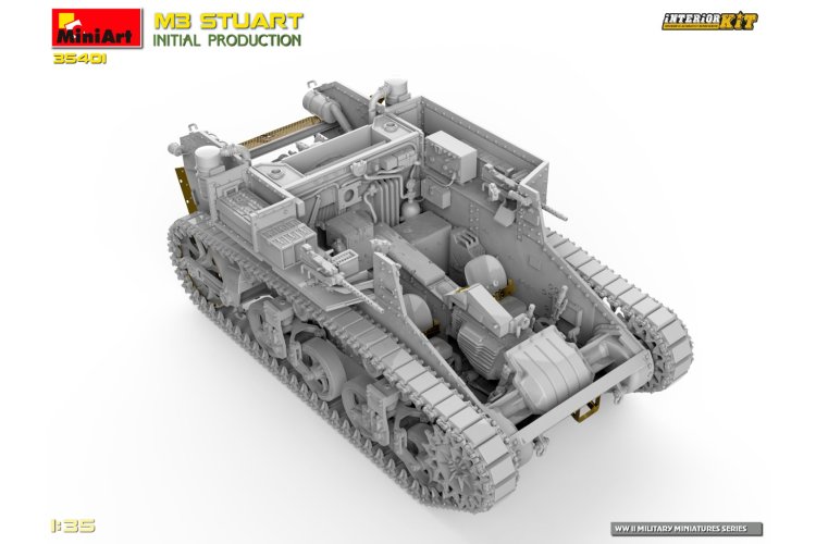 1:35 MiniArt 35401 M3 Stuart - Initial Production - with Interior Kit - Min35401 8 - MIN35401