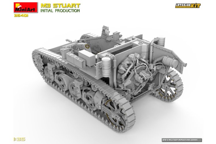 1:35 MiniArt 35401 M3 Stuart - Initial Production - with Interior Kit - Min35401 9 - MIN35401