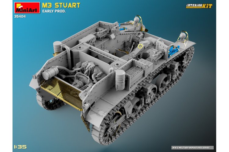1:35 MiniArt 35404 M3 Stuart early production WWII - Interior kit - Min35404 12 - MIN35404