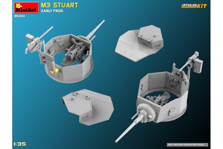 1:35 MiniArt 35404 M3 Stuart early production WWII - Interior kit - Min35404 15 - MIN35404