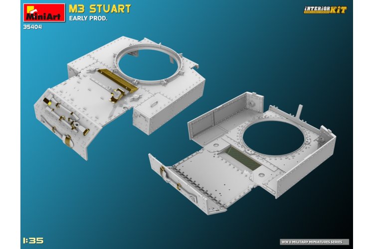 1:35 MiniArt 35404 M3 Stuart early production WWII - Interior kit - Min35404 16 - MIN35404