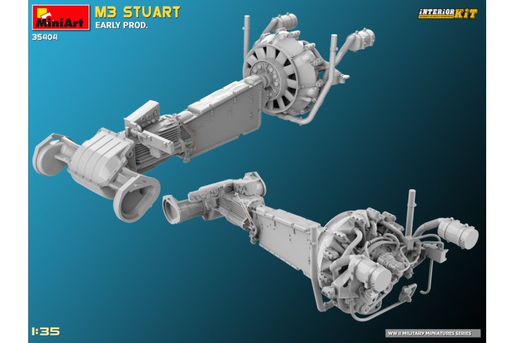 1:35 MiniArt 35404 M3 Stuart early production WWII - Interior kit - Min35404 17 - MIN35404