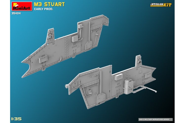 1:35 MiniArt 35404 M3 Stuart early production WWII - Interior kit - Min35404 18 - MIN35404