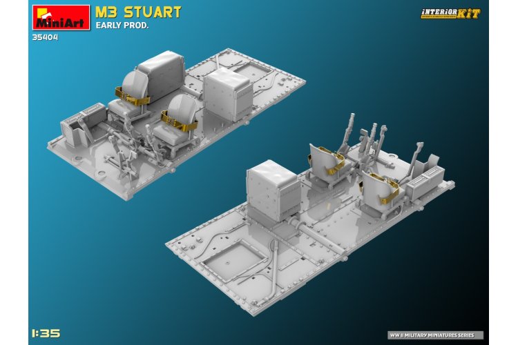 1:35 MiniArt 35404 M3 Stuart early production WWII - Interior kit - Min35404 20 - MIN35404