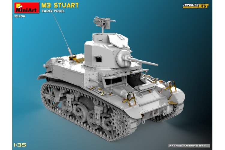 1:35 MiniArt 35404 M3 Stuart early production WWII - Interior kit - Min35404 3 - MIN35404