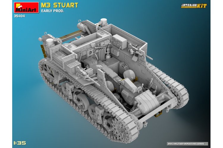 1:35 MiniArt 35404 M3 Stuart early production WWII - Interior kit - Min35404 8 - MIN35404