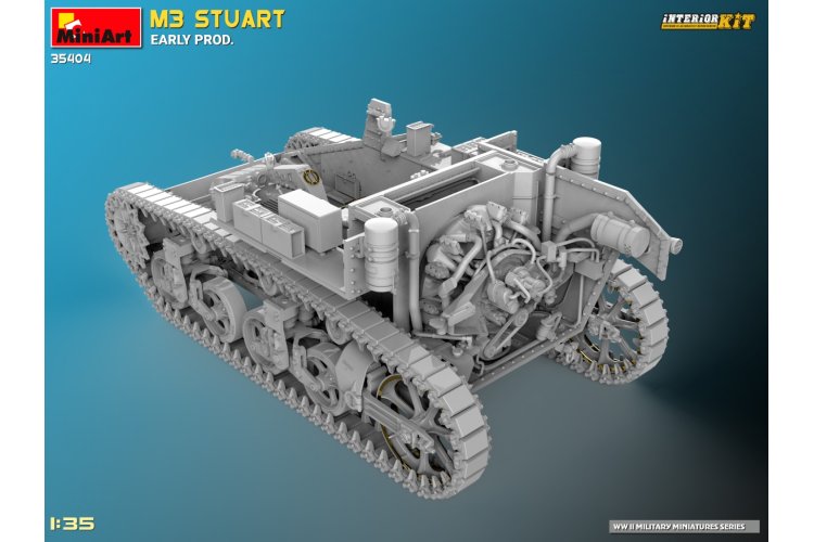 1:35 MiniArt 35404 M3 Stuart early production WWII - Interior kit - Min35404 9 - MIN35404