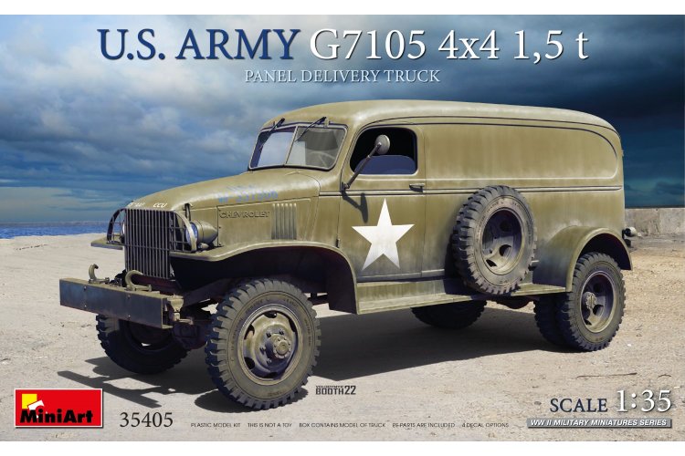 1:35 MiniArt 35405 U.S. Army G7105 4x4 1,5 t Panel Delivery Truck - Min35405 art 1 - MIN35405