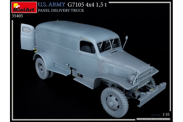1:35 MiniArt 35405 U.S. Army G7105 4x4 1,5 t Panel Delivery Truck - Min35405 photos 1 - MIN35405
