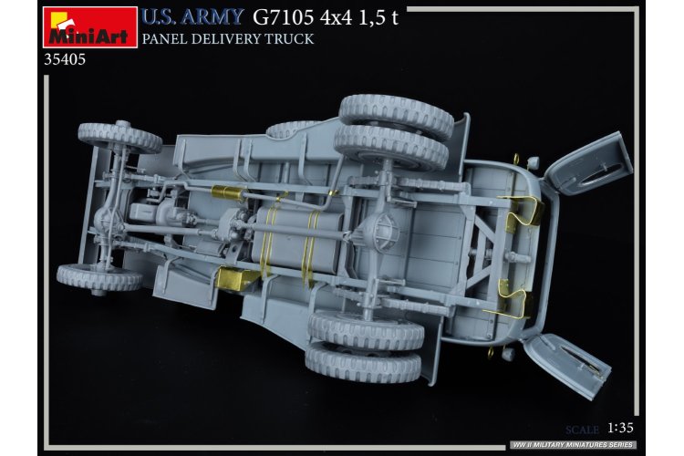 1:35 MiniArt 35405 U.S. Army G7105 4x4 1,5 t Panel Delivery Truck - Min35405 photos 10 - MIN35405