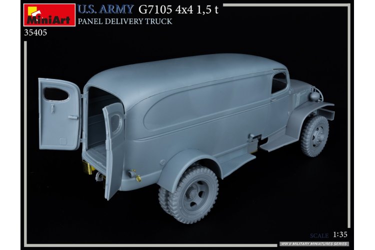 1:35 MiniArt 35405 U.S. Army G7105 4x4 1,5 t Panel Delivery Truck - Min35405 photos 2 - MIN35405