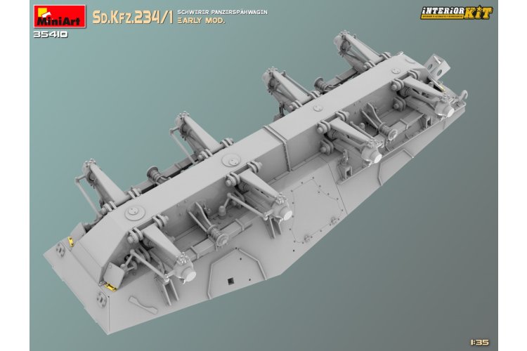 1:35 MiniArt 35410 Sd.Kfz.234/1 Schwerer Panzersp&auml;hwagen - Vroege Productie met Volledig Interieur - Min35410 9 - MIN35410