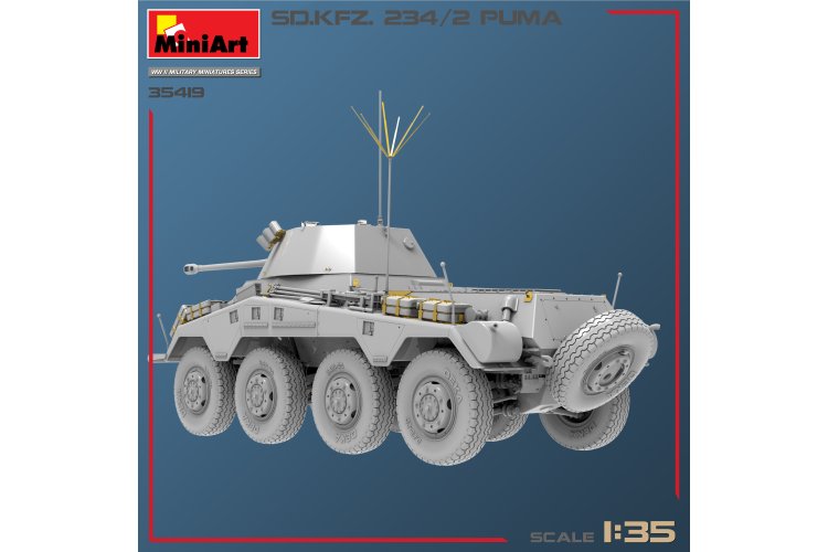 1:35 MiniArt 35419 Sd.Kfz.234/2 PUMA Panzerwagen - Min35419 10 - MIN35419