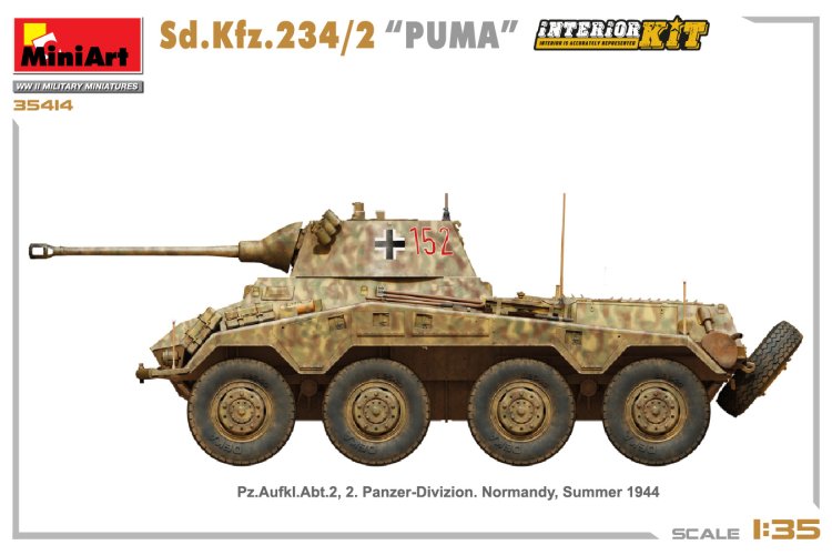 1:35 MiniArt 35419 Sd.Kfz.234/2 PUMA Panzerwagen - Min35419 13 - MIN35419