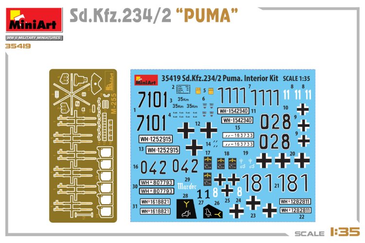 1:35 MiniArt 35419 Sd.Kfz.234/2 PUMA Panzerwagen - Min35419 17 - MIN35419