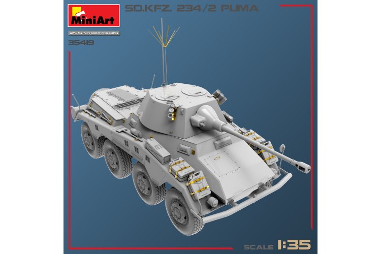 1:35 MiniArt 35419 Sd.Kfz.234/2 PUMA Panzerwagen - Min35419 2 - MIN35419