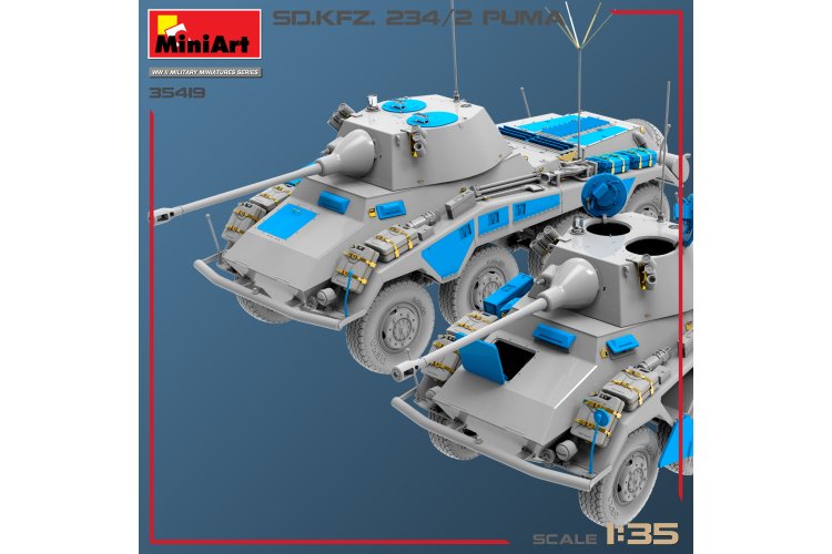 1:35 MiniArt 35419 Sd.Kfz.234/2 PUMA Panzerwagen - Min35419 6 - MIN35419