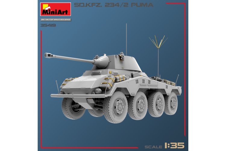 1:35 MiniArt 35419 Sd.Kfz.234/2 PUMA Panzerwagen - Min35419 7 - MIN35419