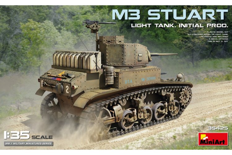 1:35 MiniArt 35425 M3 Stuart - Light Tank - Initial Production - Min35425 1 - MIN35425