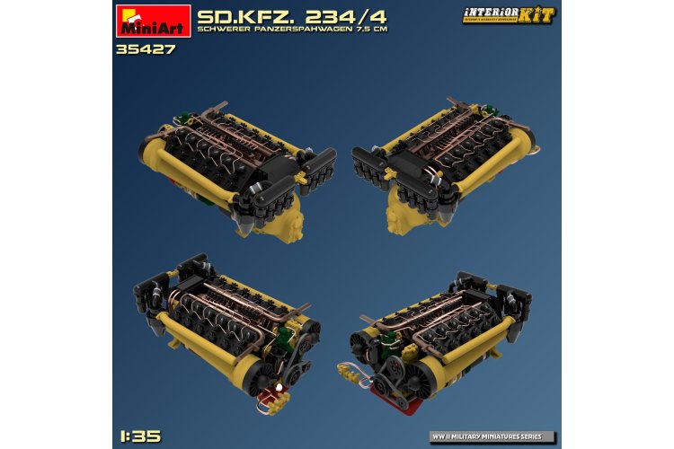 1:35 MiniArt 35427 Sd.Kfz. 234/4 Heavy Armored Reconnaissance Vehicle 7.5cm with Full Interior - Min35427 11 - MIN35427