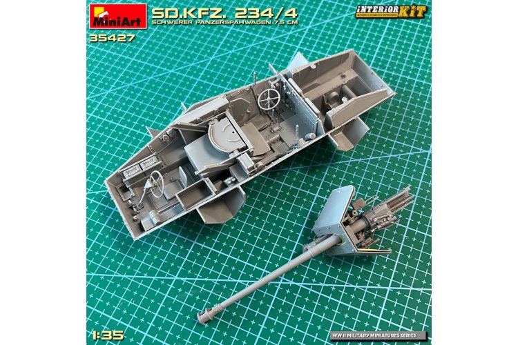 1:35 MiniArt 35427 Sd.Kfz. 234/4 Heavy Armored Reconnaissance Vehicle 7.5cm with Full Interior - Min35427 19 - MIN35427