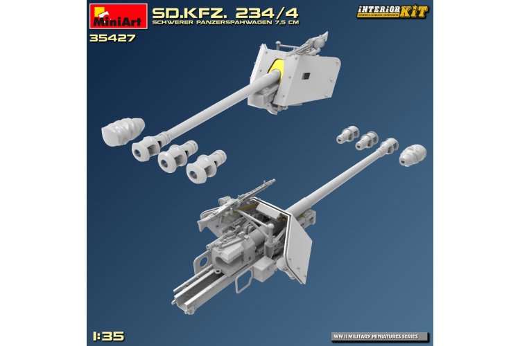 1:35 MiniArt 35427 Sd.Kfz. 234/4 Heavy Armored Reconnaissance Vehicle 7.5cm with Full Interior - Min35427 8 - MIN35427